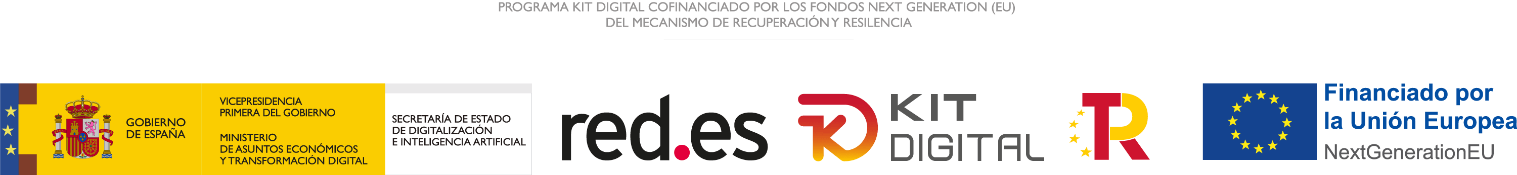 Programa Kit Digital cofinanciado por los fondos Next Generation (EU) del Mecanismo de Recuperación y Resiliencia